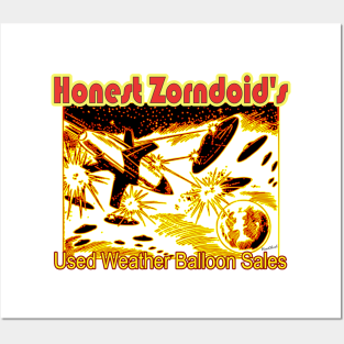 Honest Zorndoid’s Used Weather Balloon Sales Posters and Art